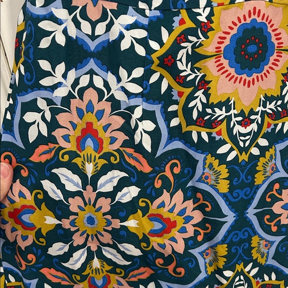 NWT Boden Fiona Sleeveless Lyocell Linen Midi Dress in Green Bloom - 8 - Picture 9 of 13